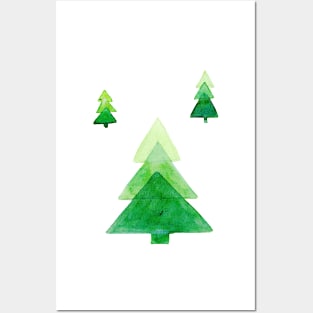 sapins verts Posters and Art